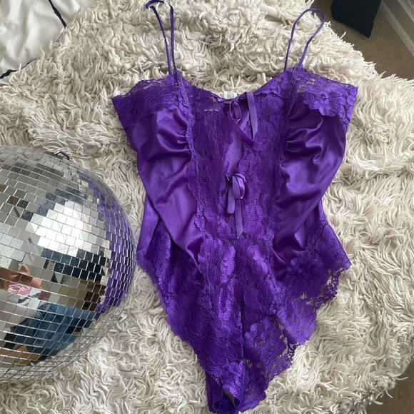 VTG 80's Deadstock 2 Piece Lacey Lingerie Set - Picture 1 of 4